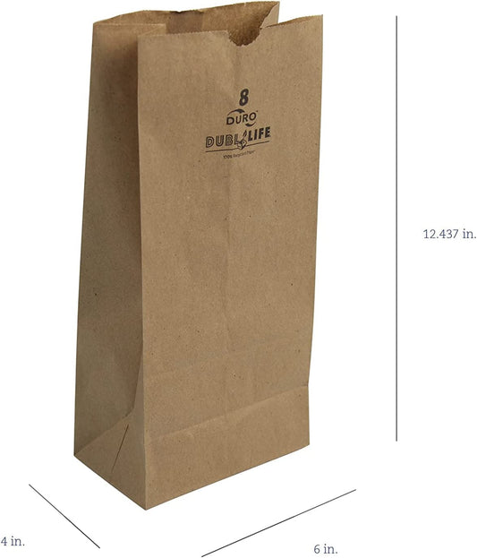8 lb. Brown Paper Bag -500 /PK