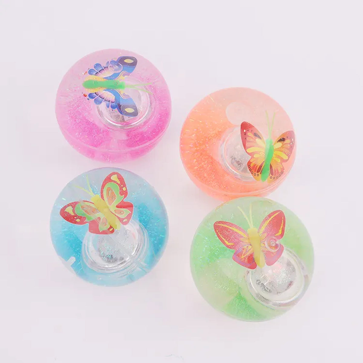 Ribbon Crystal Bling Bouncy Ball - Assorted