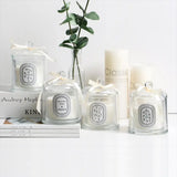 High-End Scented Soy Wax Candle with Glass Lid in Glass Jar and Gift Box