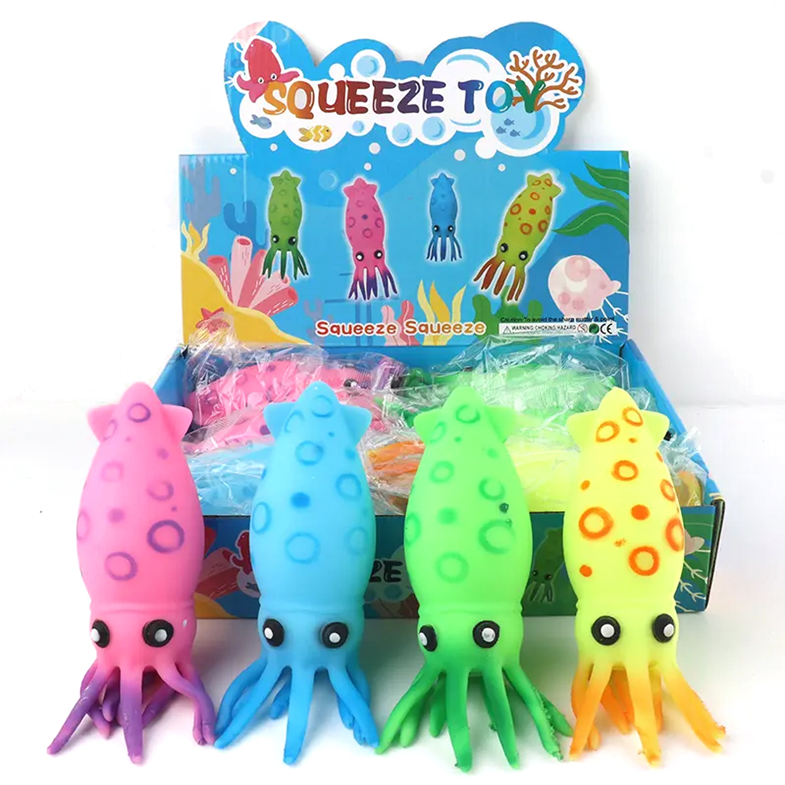 Octopus Stress Relief Squishy Fidget - Fun and Soothing Decompression Toy for Adults and Kids