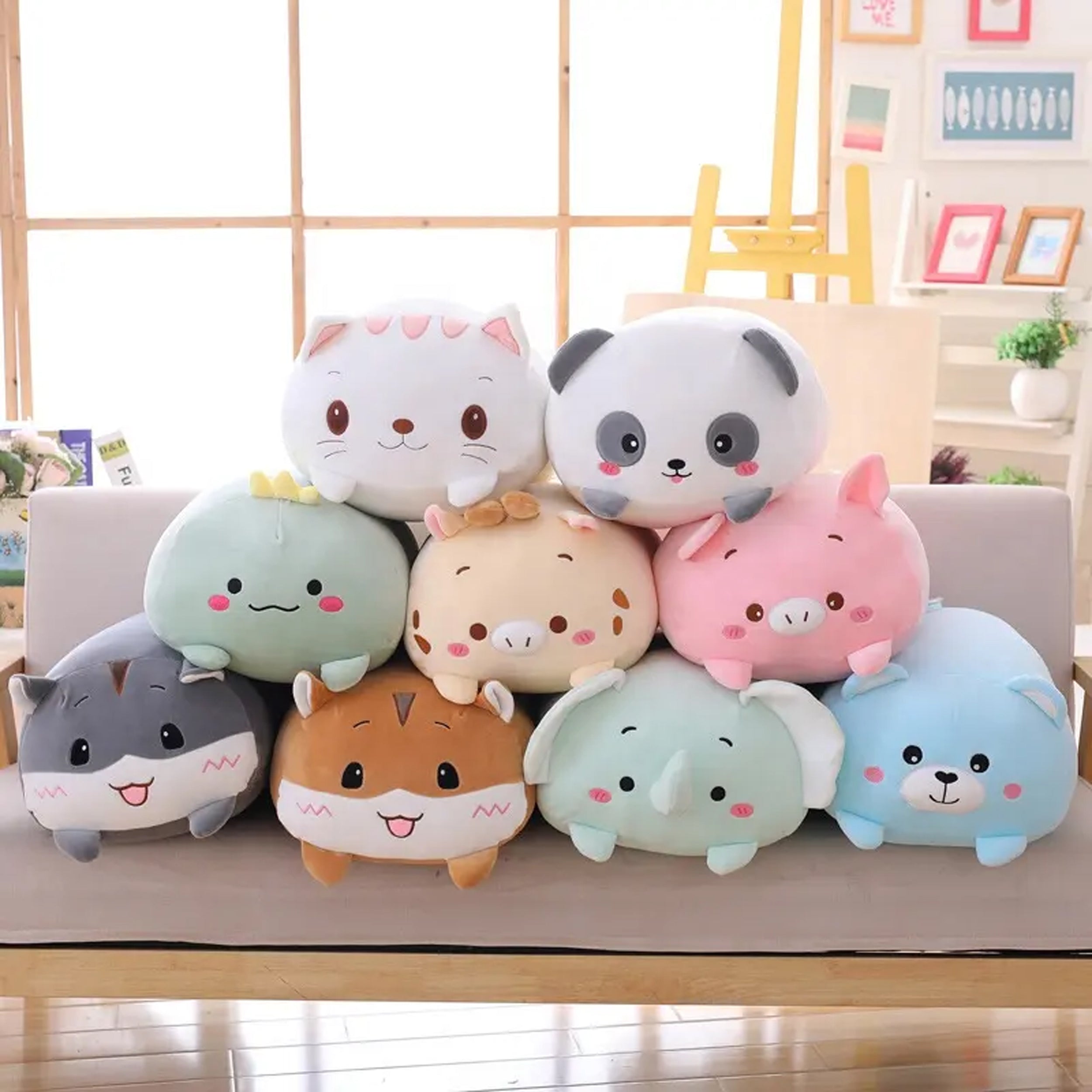Animal Family Stuffed Pillow Dolls