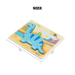 Dinosaur Wooden Puzzles for Toddlers & Kids