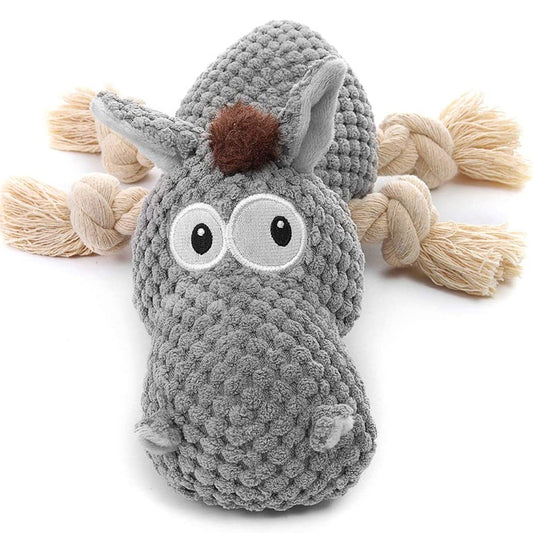 Cute Soft Durable Plush Dog Chew Toys - Perfect for Gentle Playtime and Teething