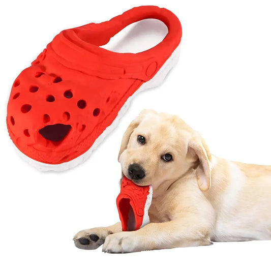 Dog Chew Slipper Indestructible Rubber Dog Toy - Keep Your Pet Entertained and Engaged