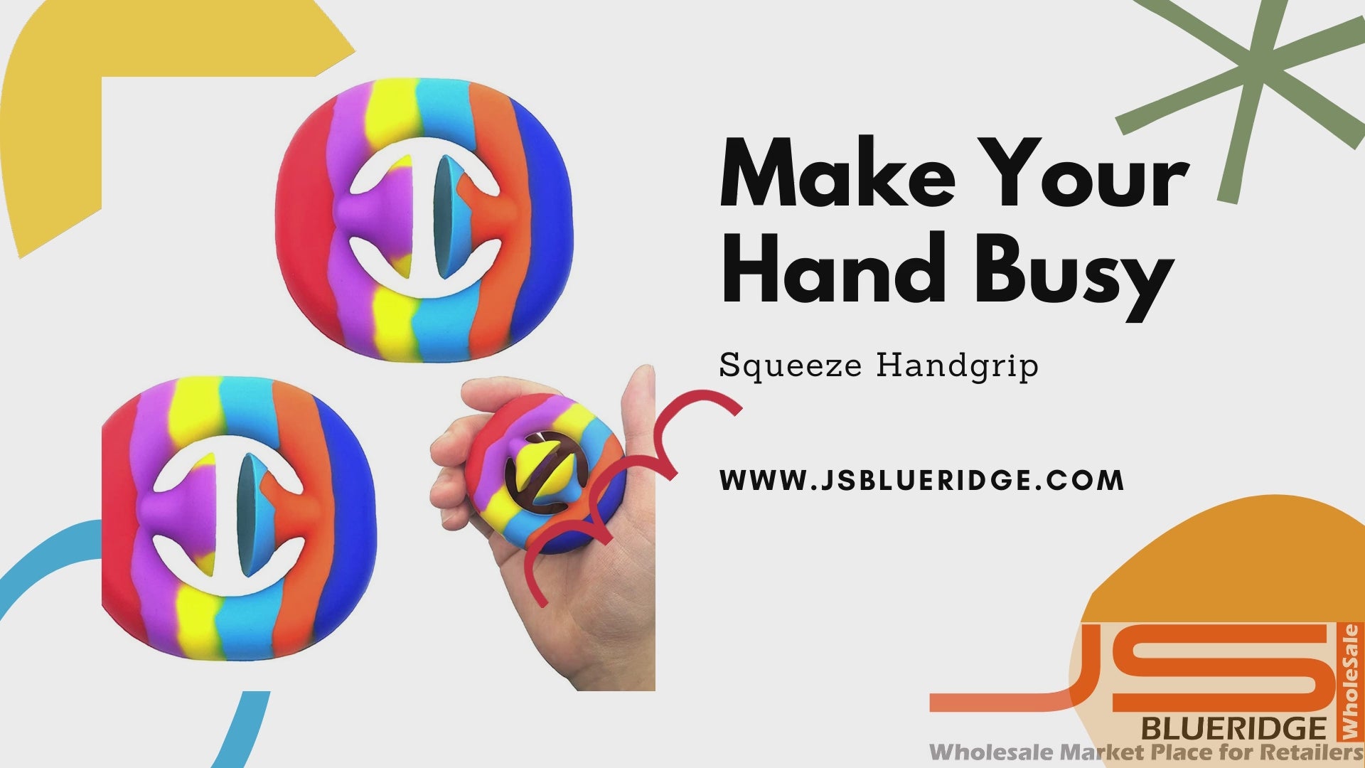 Video Of Squeeze Hand Grip Fidget Toy