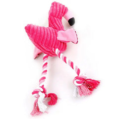 Flamingo Squeaky Pet Toy