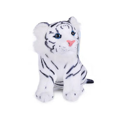 White & Brown Stuffed Plush Tiger Toy