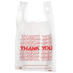 Thank You T-Shirt Bags 13 MIC Pack of 1000 Pcs