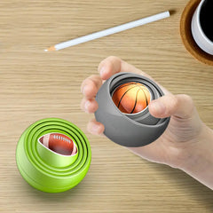 3D Infinite Flip Decompression Ball Finger Puzzle Sensory Fidget Spinner Toy - Perfect for Kids and Adults