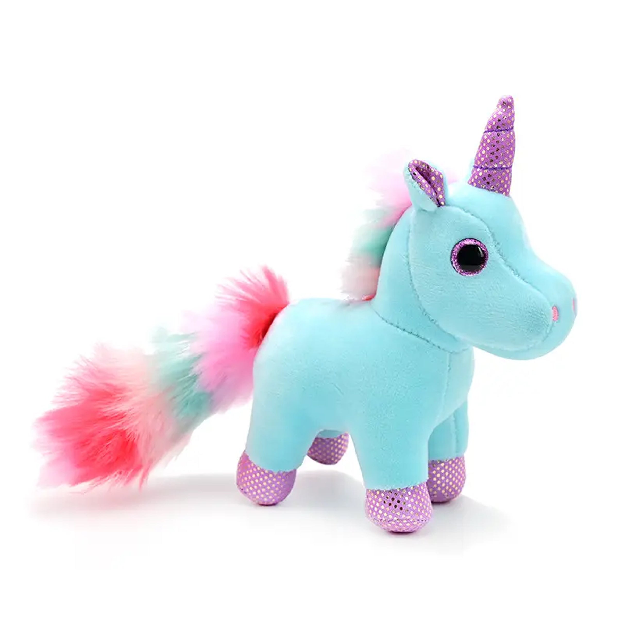 Unicorn Long Tail Soft Plush Keychain - Assorted Colors and Designs for the Perfect Accessory
