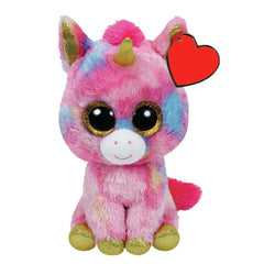 Rainbow Hair Big Eyes Sitting Unicorn Toy - A Magical Addition to Your Collection