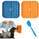 Dog Lick Pad - Silicone Treat Feeding Licking Mats with Suction - Slow Food Pad Mat For Dogs