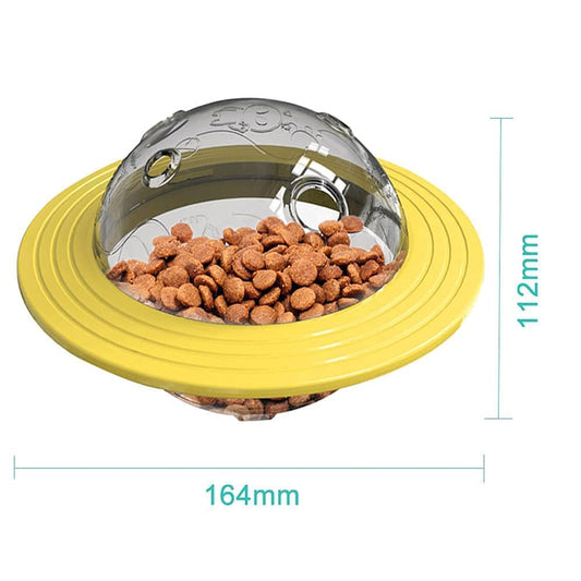 Flying UFO Interactive Dog Food Dispenser & Playing Toy - Keep Your Pup Active and Engaged!