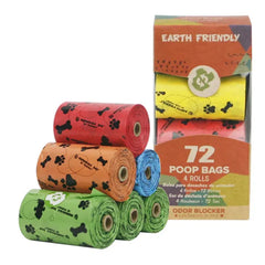 Biodegradable Portable Dog Waste Poop Bags - Scented, Green, and Plastic-Free