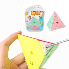 Triangle and Mirror Puzzle Cubes Combo