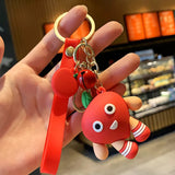 3D Funky Fruits Combo Keychain 