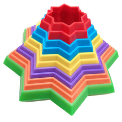 3D Plastic Colorful Magic Falling Star Toy