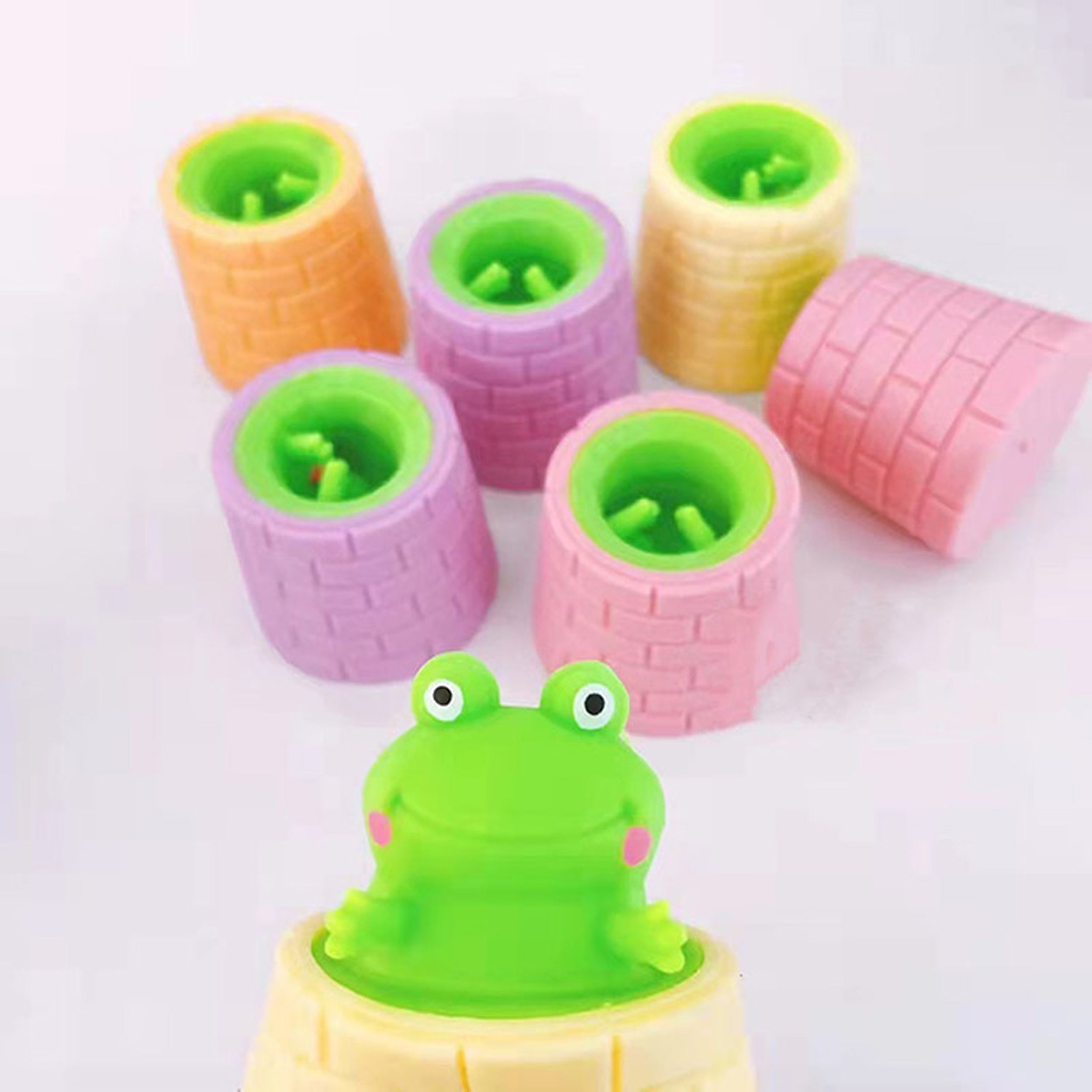 Squeeze Frog Cup Toys for Kids