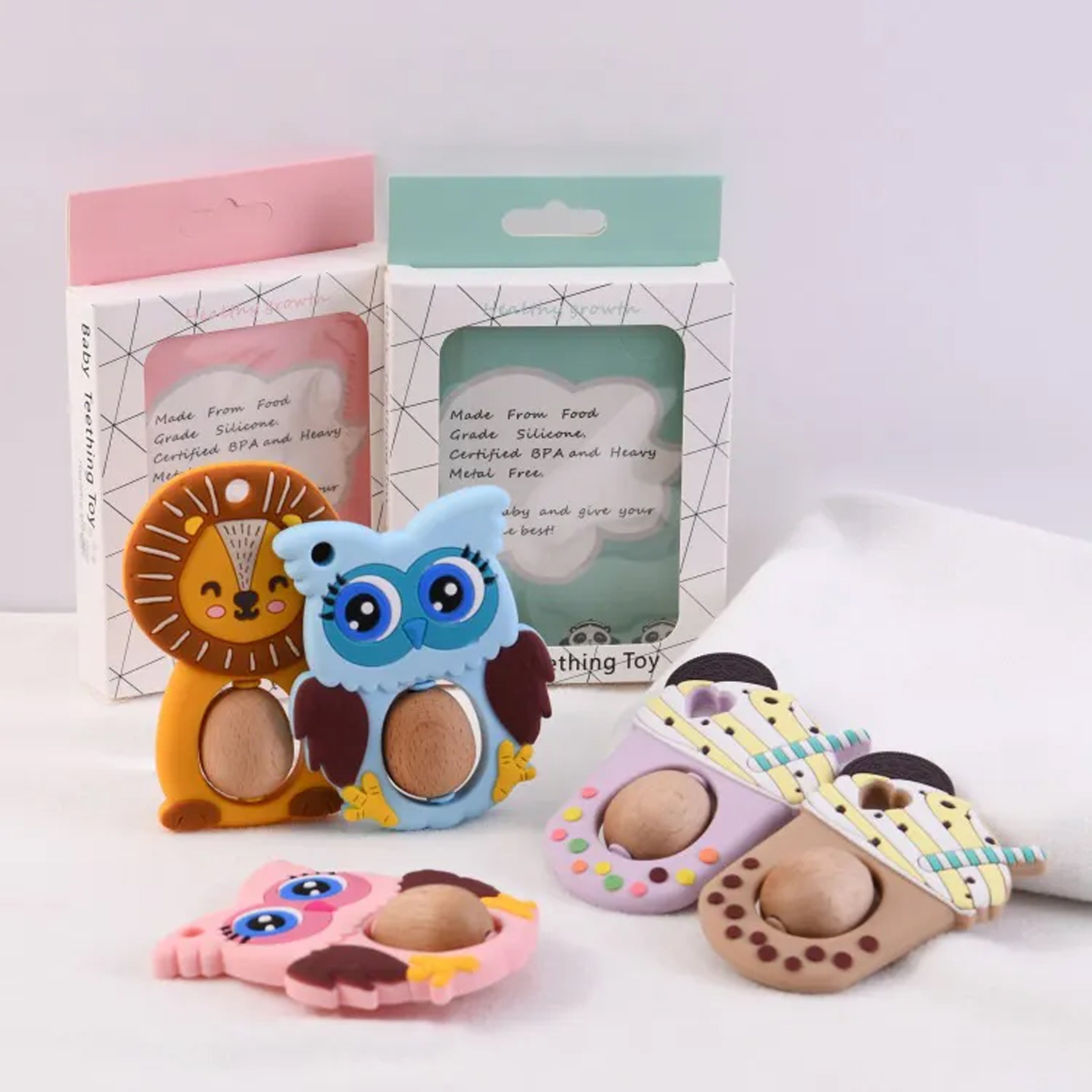 Safe Owl Baby Teething Toys for Newborn Infants | BPA-Free and Non-Toxic