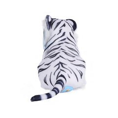 White & Brown Stuffed Plush Tiger Toy