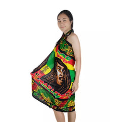 Bob Marley Sarongs Beach Cover-Ups - Printed and Stylish