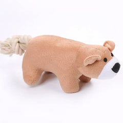 Keep Your Pet Engaged with Our Interactive Animal Shape Plush Pet Dog Chew Toy