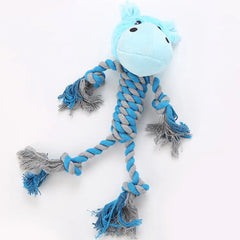 Keep Your Dog Happy and Entertained with Our Animal Stuffed with Long Legs Cotton Rope Dog Chew Plush Toy