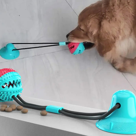 Chew Toys for Combative Chewer Dogs with Suction Cup - Promote Good Dental Health and Satisfy Your Pet's Chewing Instinct