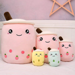 Cute and Cuddly Soft Emotion Milk Tea Plush Toy - Perfect Playtime Companion for Your Furry Friend