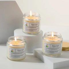Glass Candles with Pure Perfume Scent: Perfect for Parties and Special Occasions