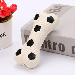 Football & Basketball Style Bone Dog Toy - Durable Chew Toy for Active Dogs