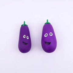 TPR Soft Stretchy Sand Filler Eggplant Squeeze Toy | Perfect Stress Reliever Toy