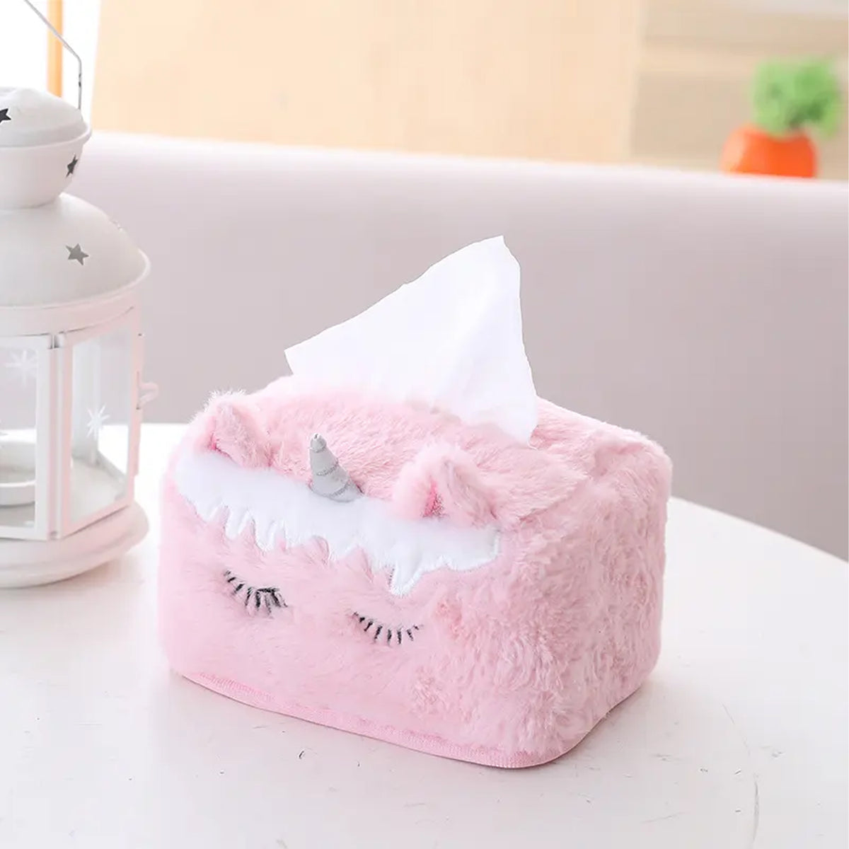 Plush Unicorn Tissue Box