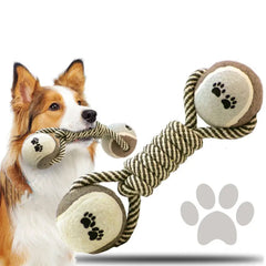 Cotton Dumbbell Ball Chew Rope Toy