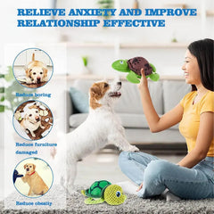 Turtle Pet Supplies - Vocal Bite-Resistant Stuffed Squeaky Dog Chew Toy for Endless Playtime Fun