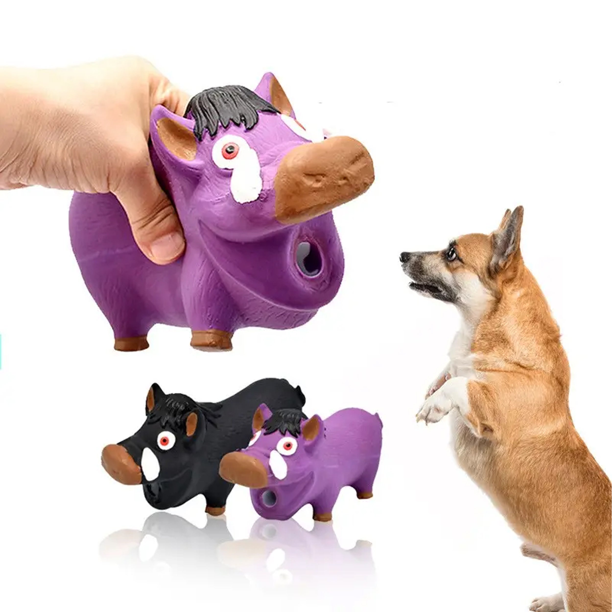 Keep Your Dog Safe & Entertained with Safe Material Wild Boar Shape Funny Dog Toy