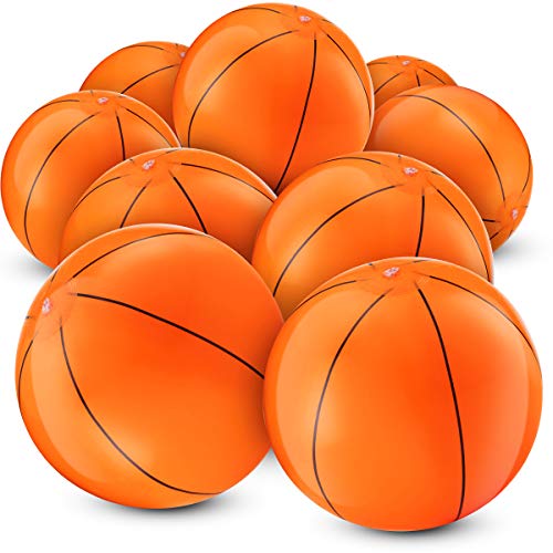 Wholesale Jumbo Inflatable Football for Kids - (Pack of 12) 16-Inch Blow Up Footballs Party Supplies for Indoor, Outdoor Beach Balls, Summer Pool Toys, Sports Games, Themed Decorations, Gifts and Party Favors