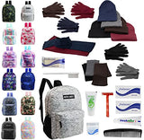 Buy Bulk Case of 12 Backpacks and 12 Winter Item Sets and 12 Hygiene Kits - Wholesale Care Package - Emergencies, Homeless, Charity