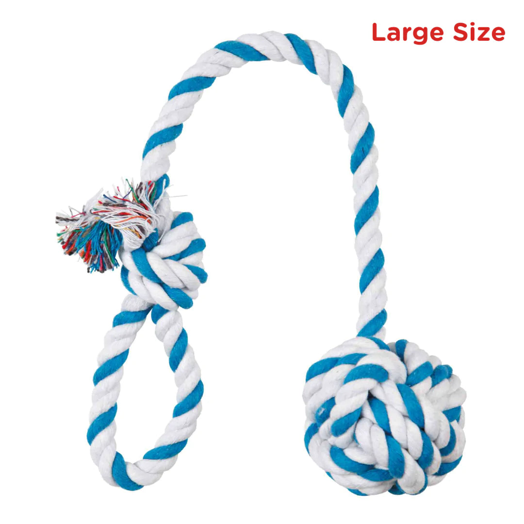 Bite-Sized Fun: Dog Chew Rope Ball Toys for Teeth Cleaning and Playtime