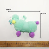 Relaxing and Fun Colorful Rubber Bouncy Poodle Kids Toy