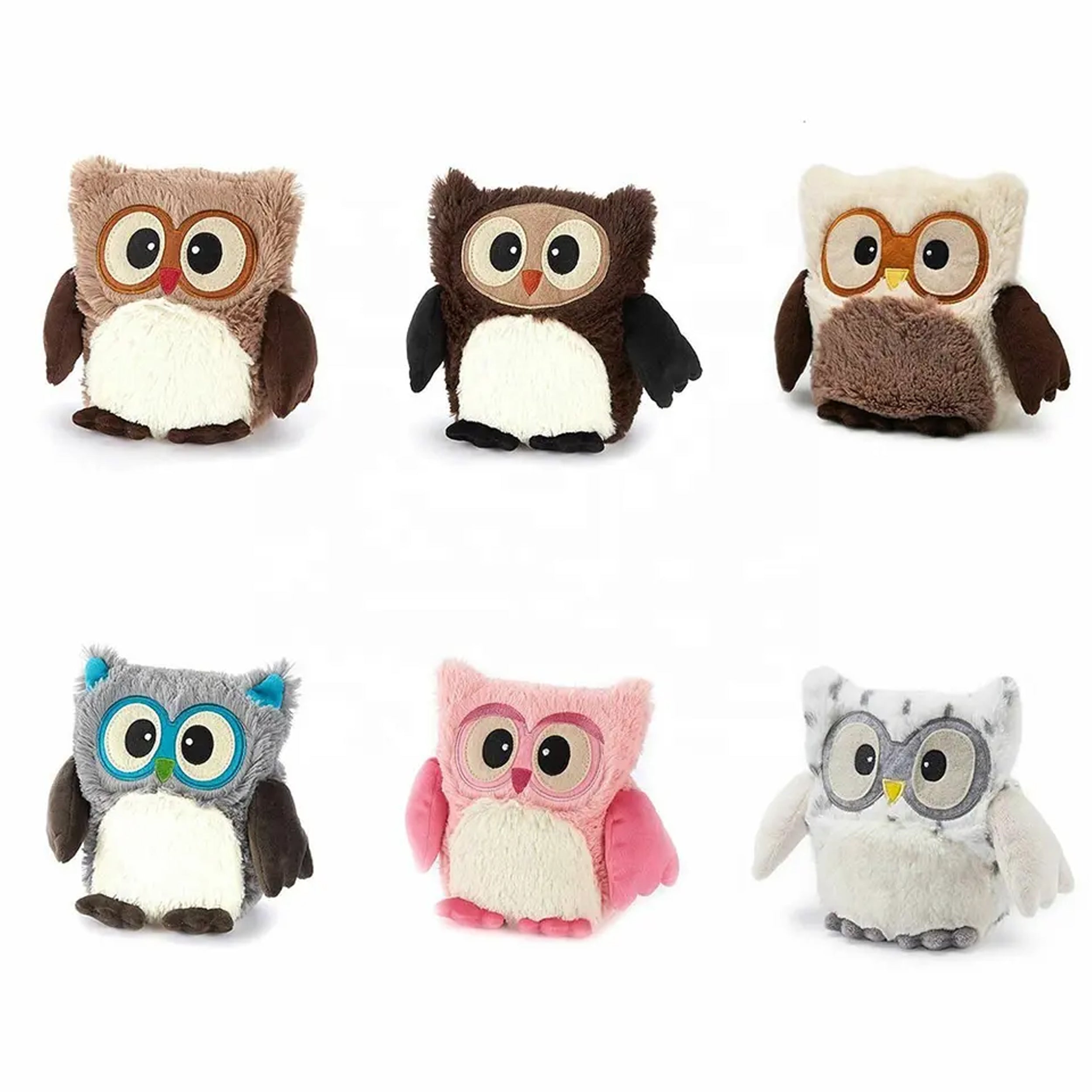 Wholesale Cute Owl Plush Microwave Wheat Bag Heat Pack Toys
