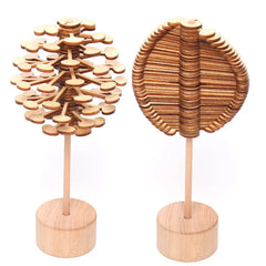 Wooden Spiral Lollipop Spinning Toys
