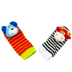 Baby Cute Cartoon Toy Socks with Wrist Straps
