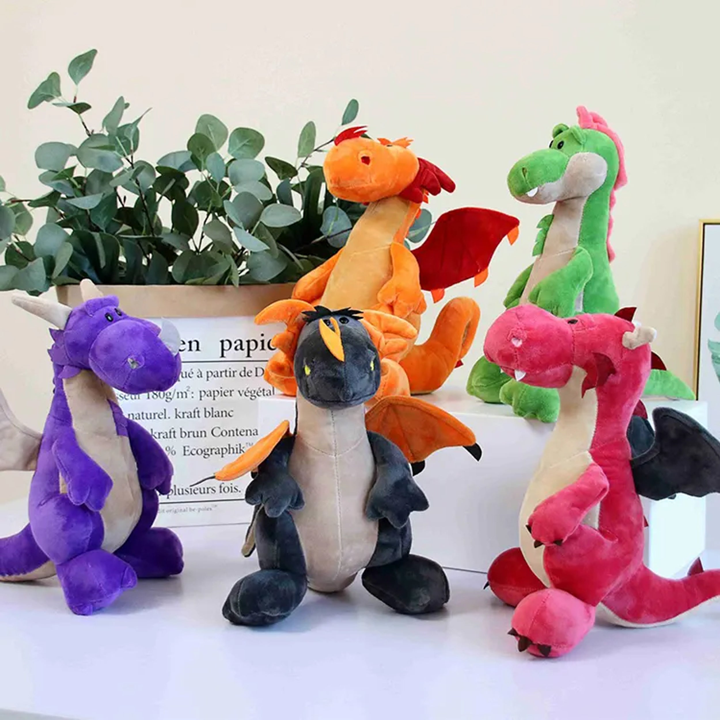 Dinosaur & Dragon Stuffed Plush Toys