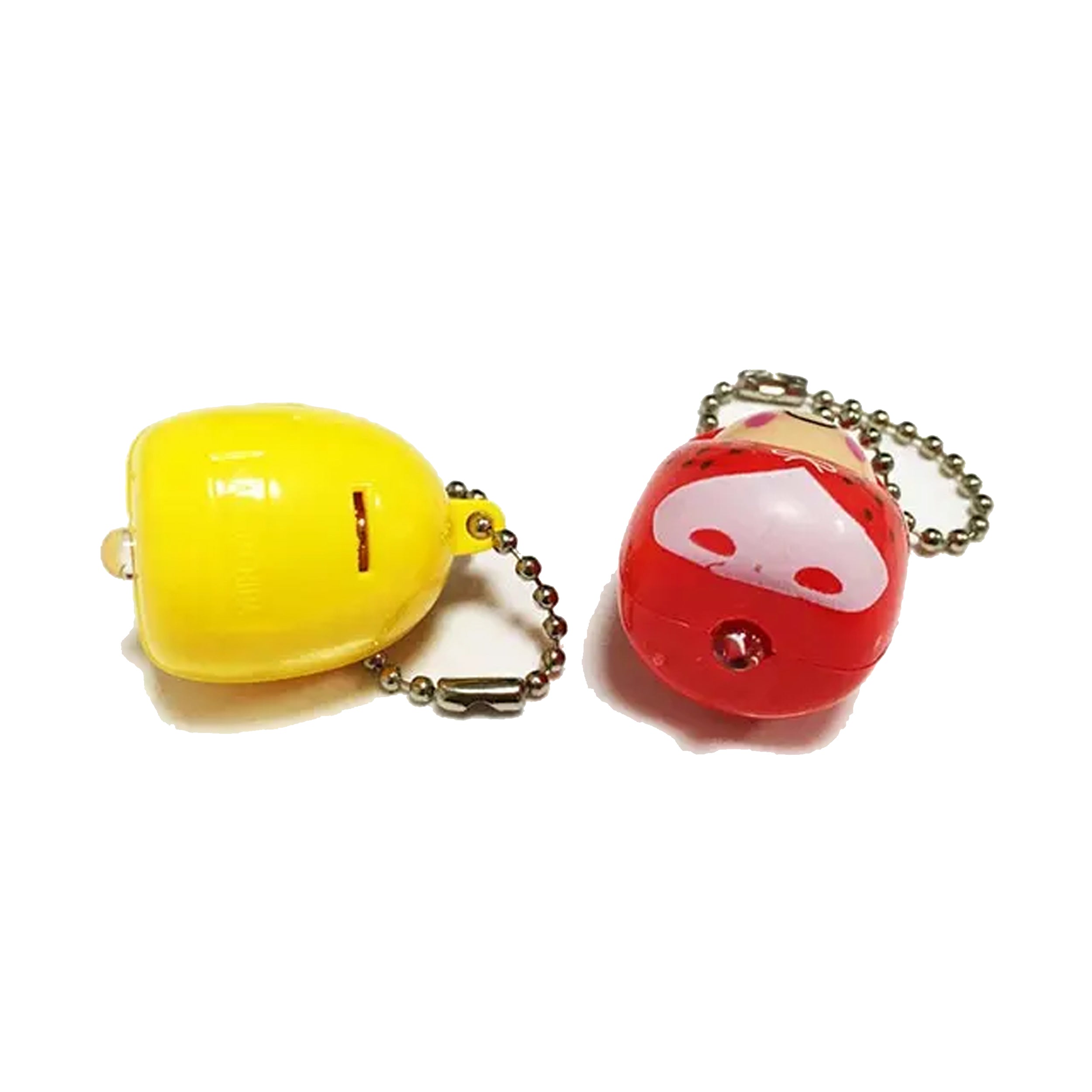 Mini Figure With LED Light Key Chain For Capsule Ball - Fun and Convenient Toy for Kids