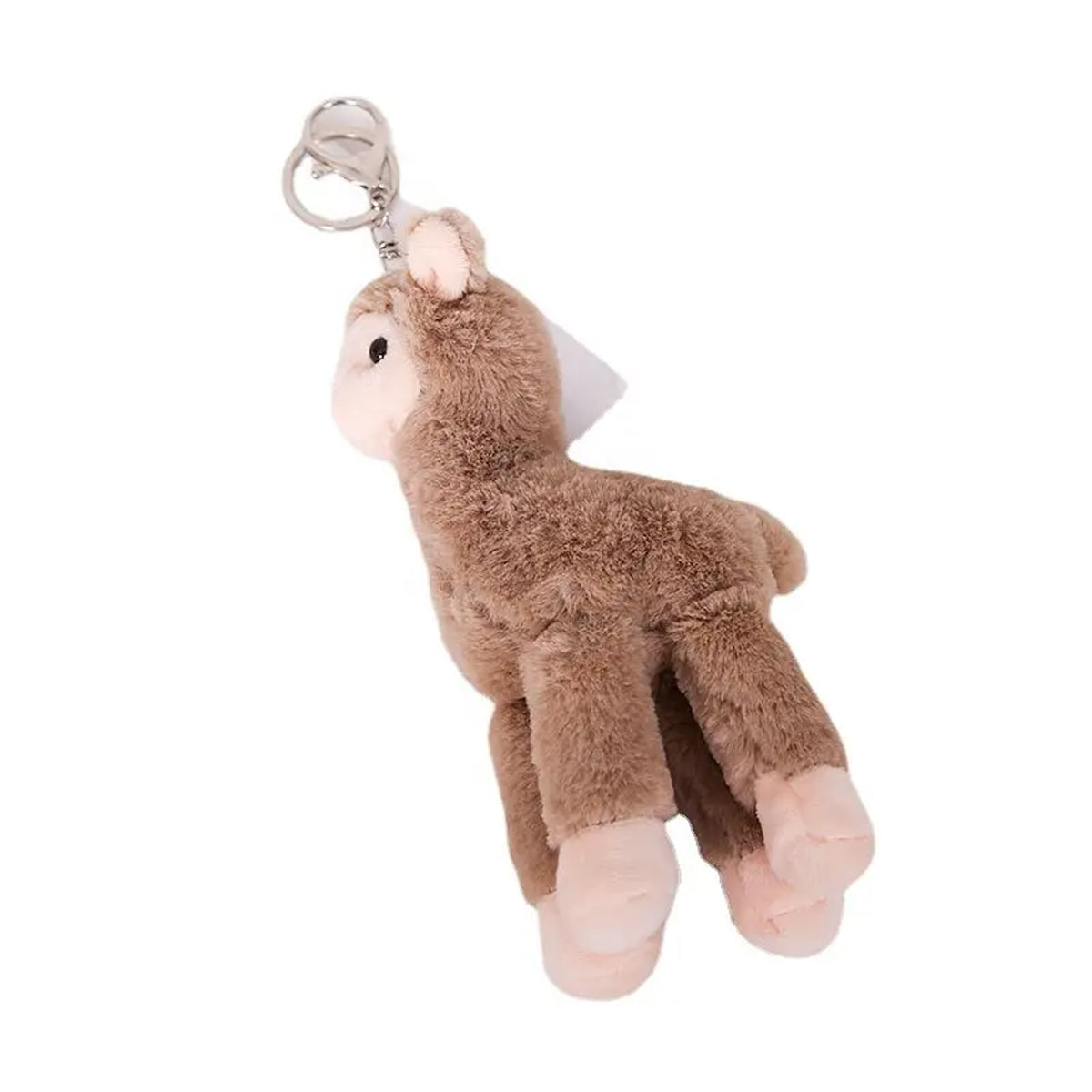 Fluffy Llama Backpack Plush Pillow Keychain