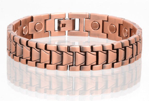 Buy SOLID COPPER MAGNETIC LINK BRACELET style #LJ Bulk Price