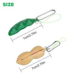 Beans Squeeze Pop it Keychain