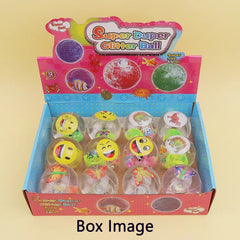 Ribbon Crystal Bling Bouncy Ball - Assorted