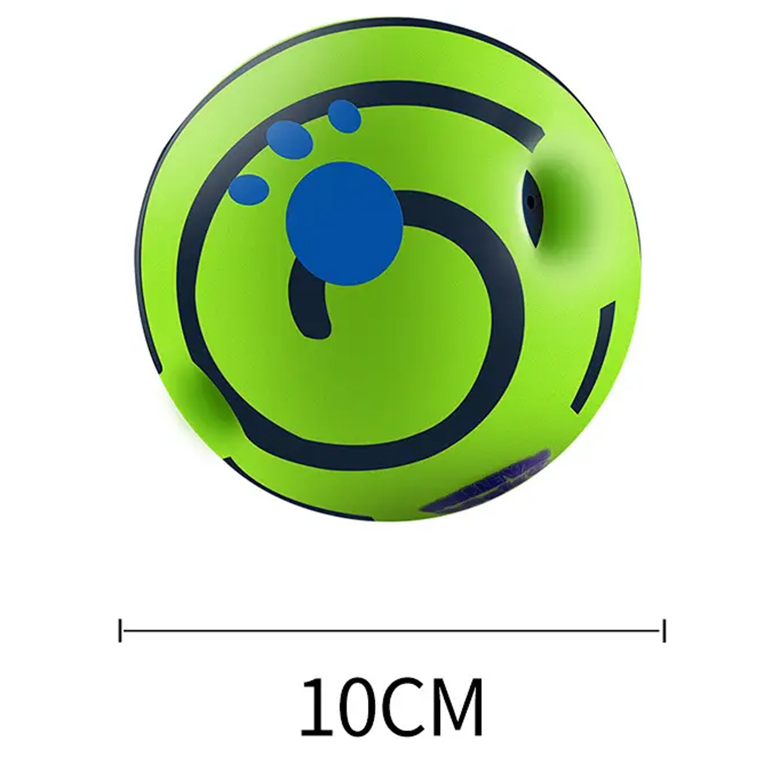 Eco Bouncy Ball Fetch Indoor Outdoor Green Interactive Latex PVC Natural Rubber Toy